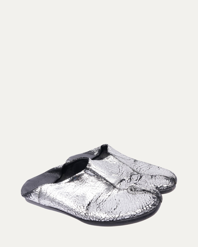 Tabi Barbouche Broken Mirror Effect Slip-on Flats