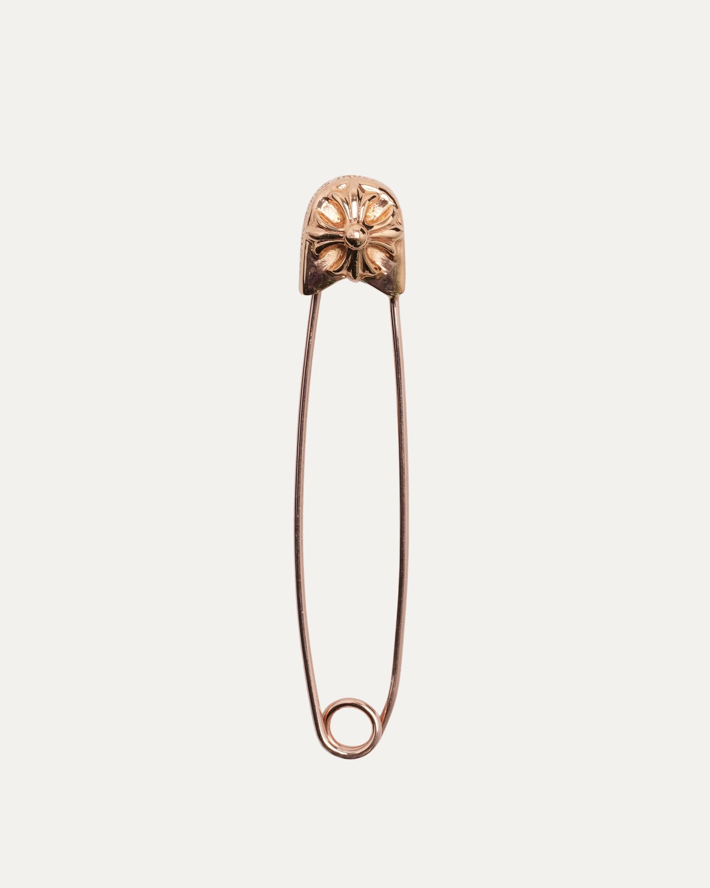 Large Gold Plus Cross Safety Pin