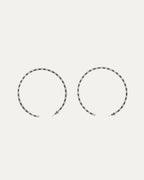 Cross Engraved Hoop Earrings