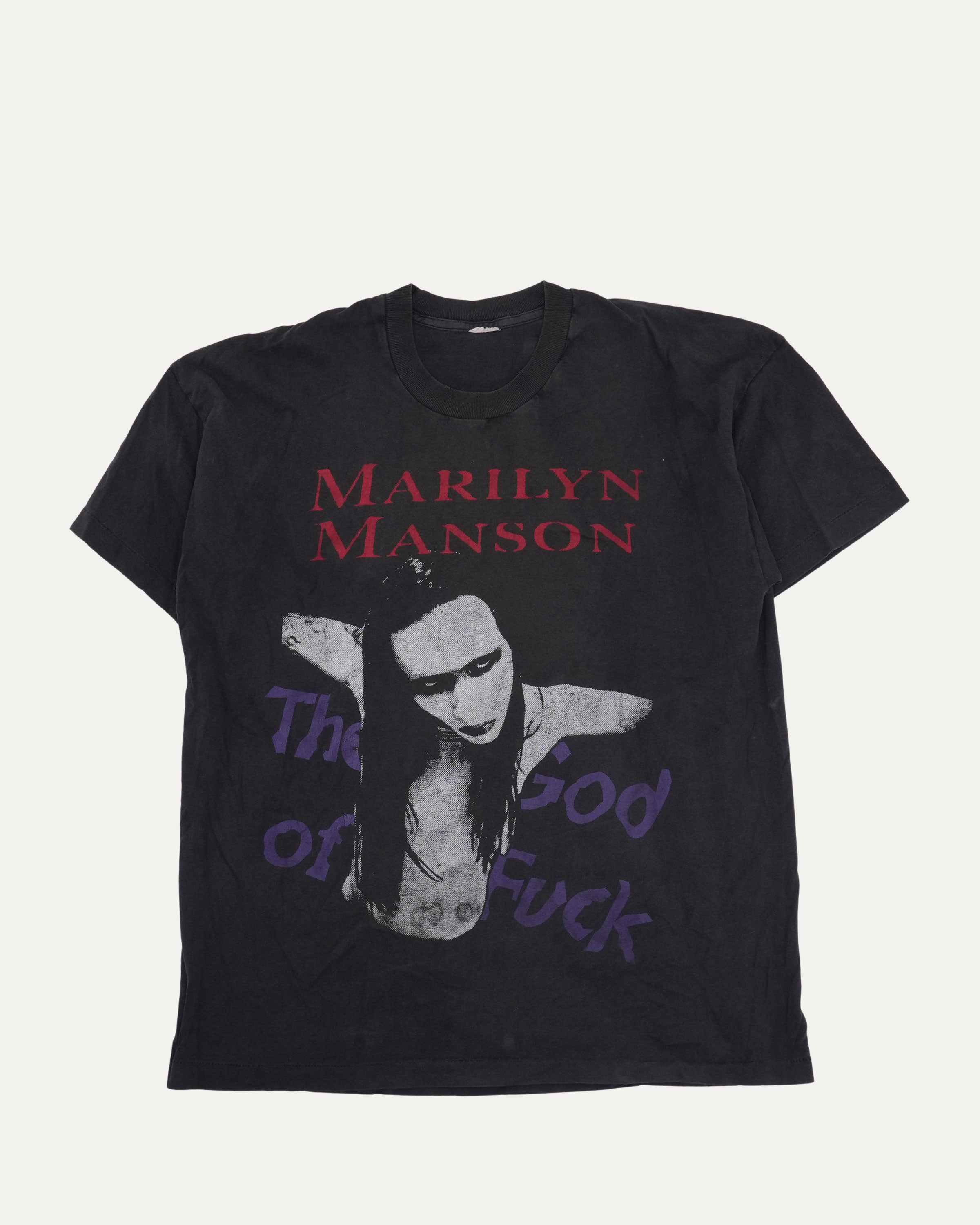 Vintage Marilyn Manson God of Fuck Bootleg T-Shirt – Justin Reed