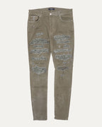 Distressed Repaired Jeans