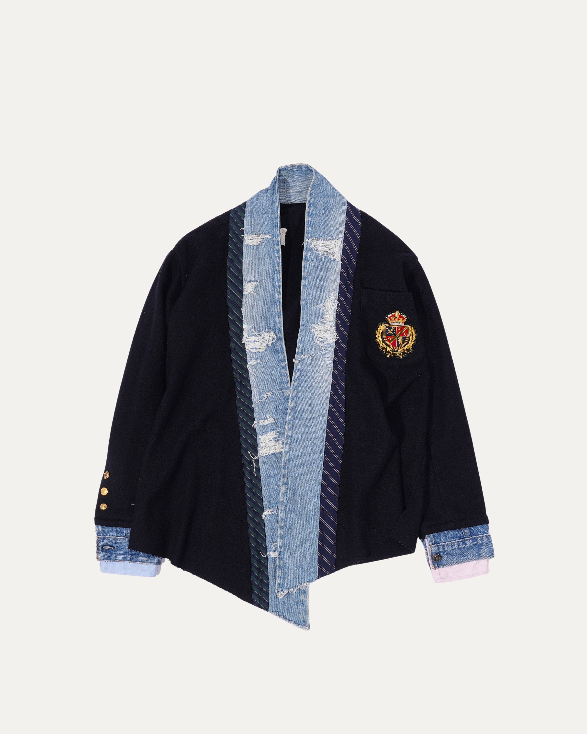 Navy Prep Kimono