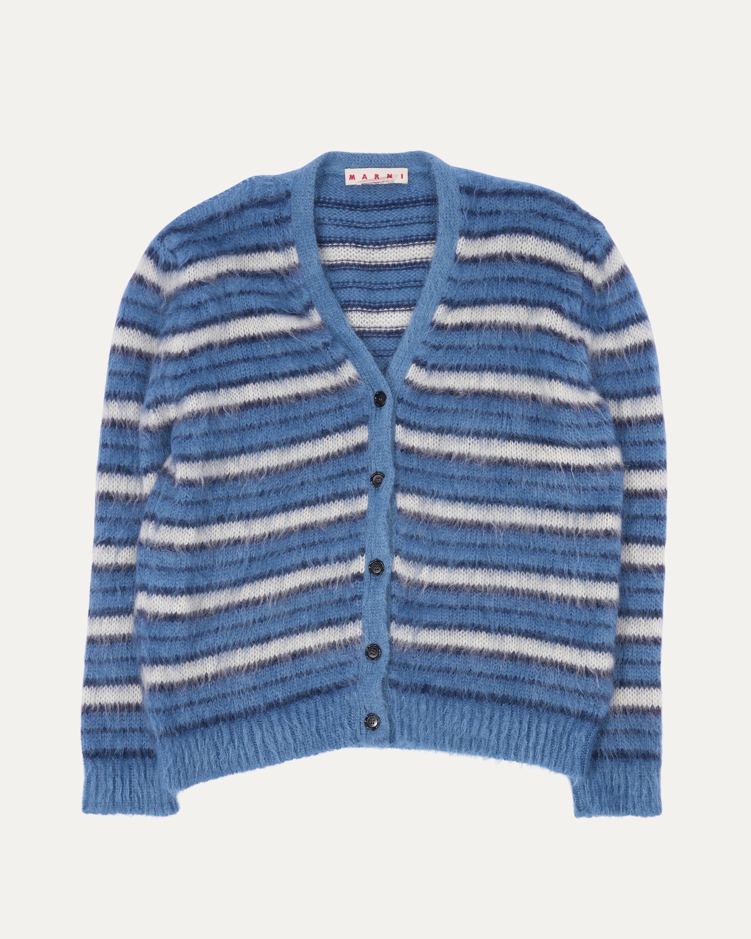 Mohair Striped Cardigan