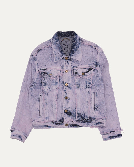 Fringed Monogram Boyhood Denim Jacket