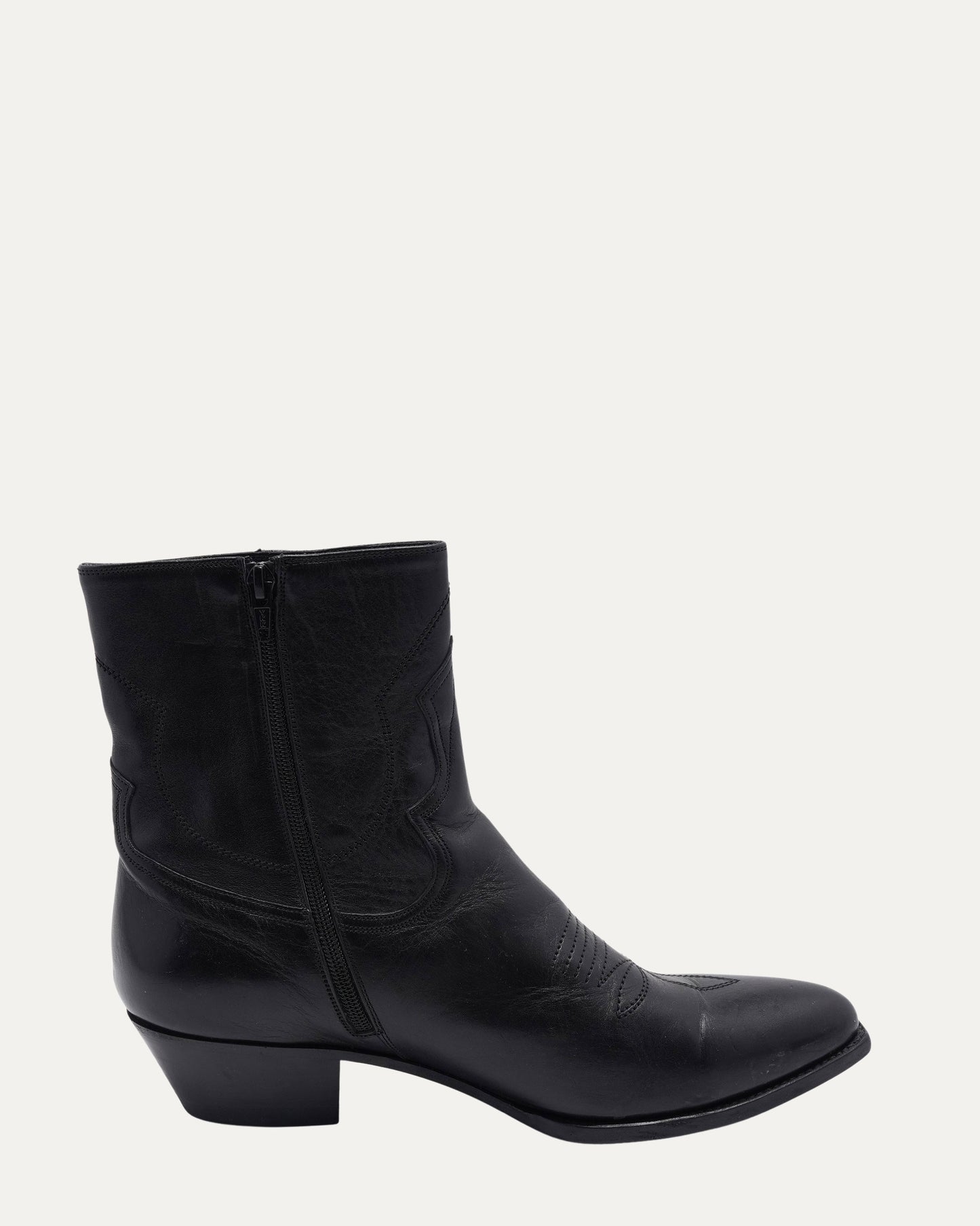 Zip Up Cowboy Boots