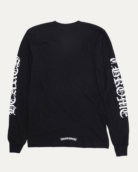 Neck Logo Long Sleeve Pocket T-Shirt