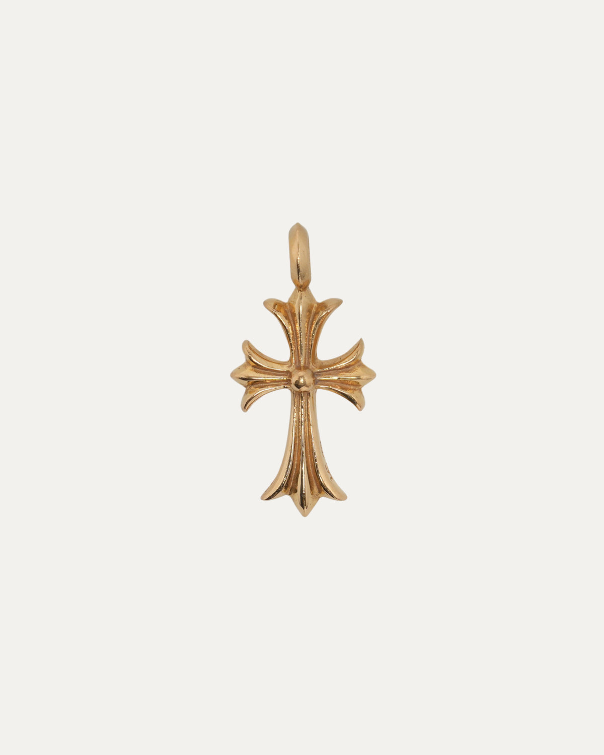 22k Gold and Diamond Tiny Fat Pendant