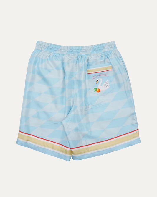 Damiers Et Cygne Silk Shorts