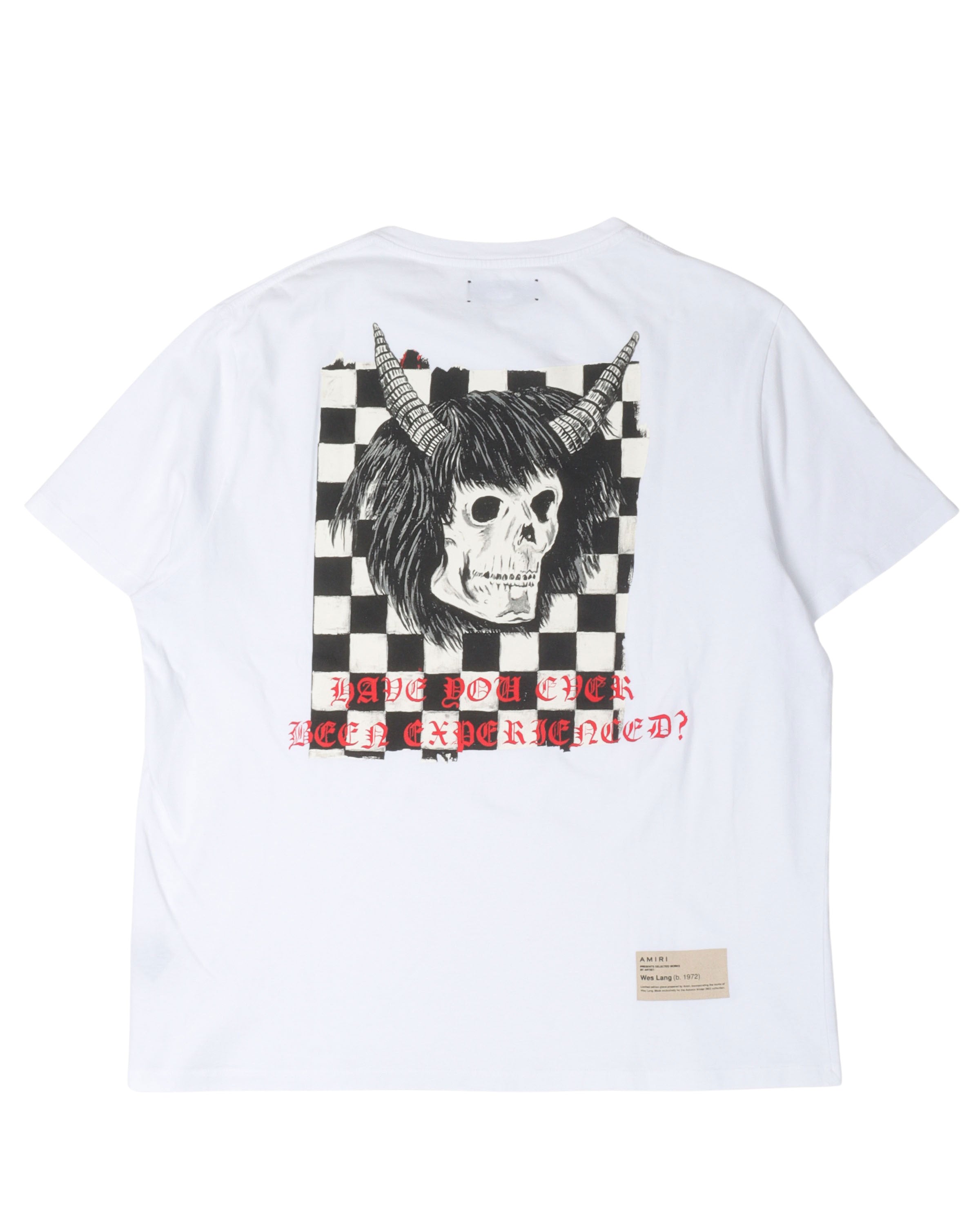 Wes Lang Checkered Skull T-Shirt