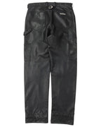 Custom Le Fleur Cross Patch Leather Pants