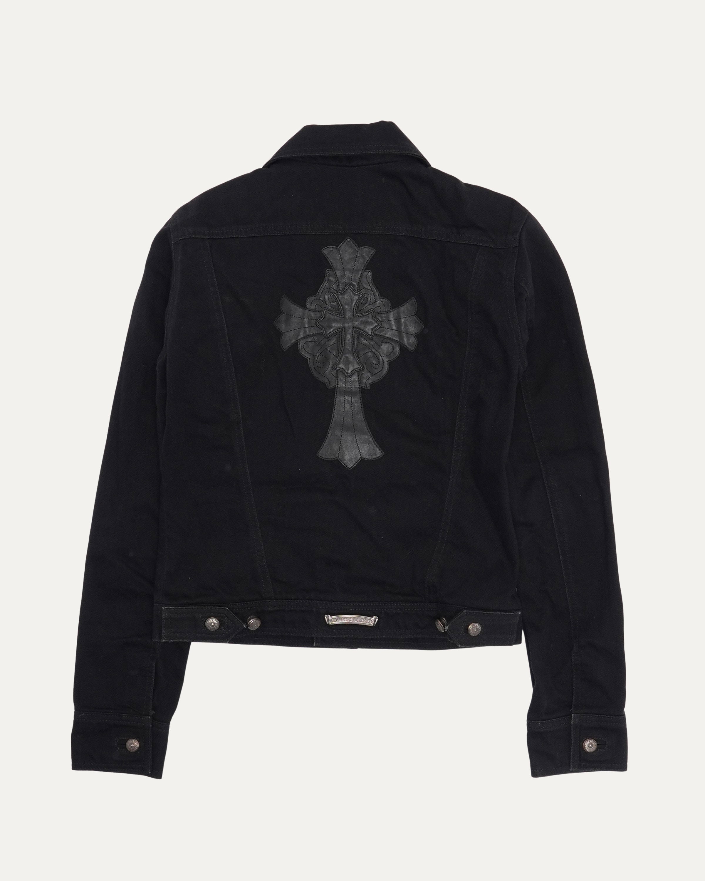 Chrome Hearts Hairy Cross Patch Denim Type 3 Trucker Jacket