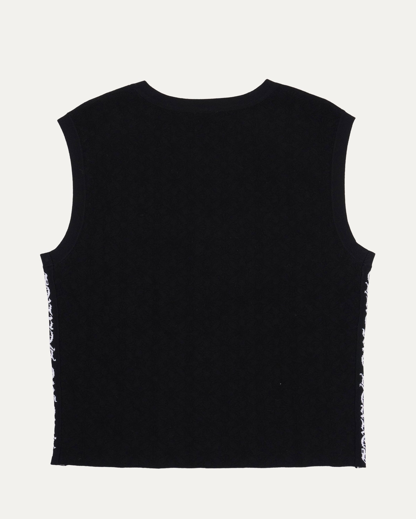 Intarsia Spell Out Tank Top