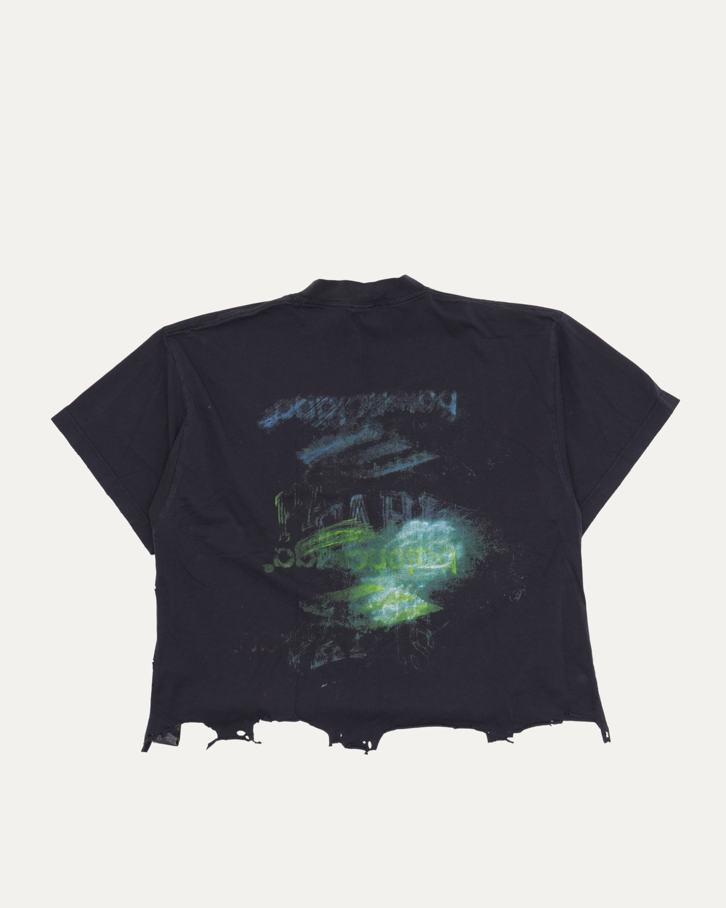 3B Logo Raw Hem T-Shirt
