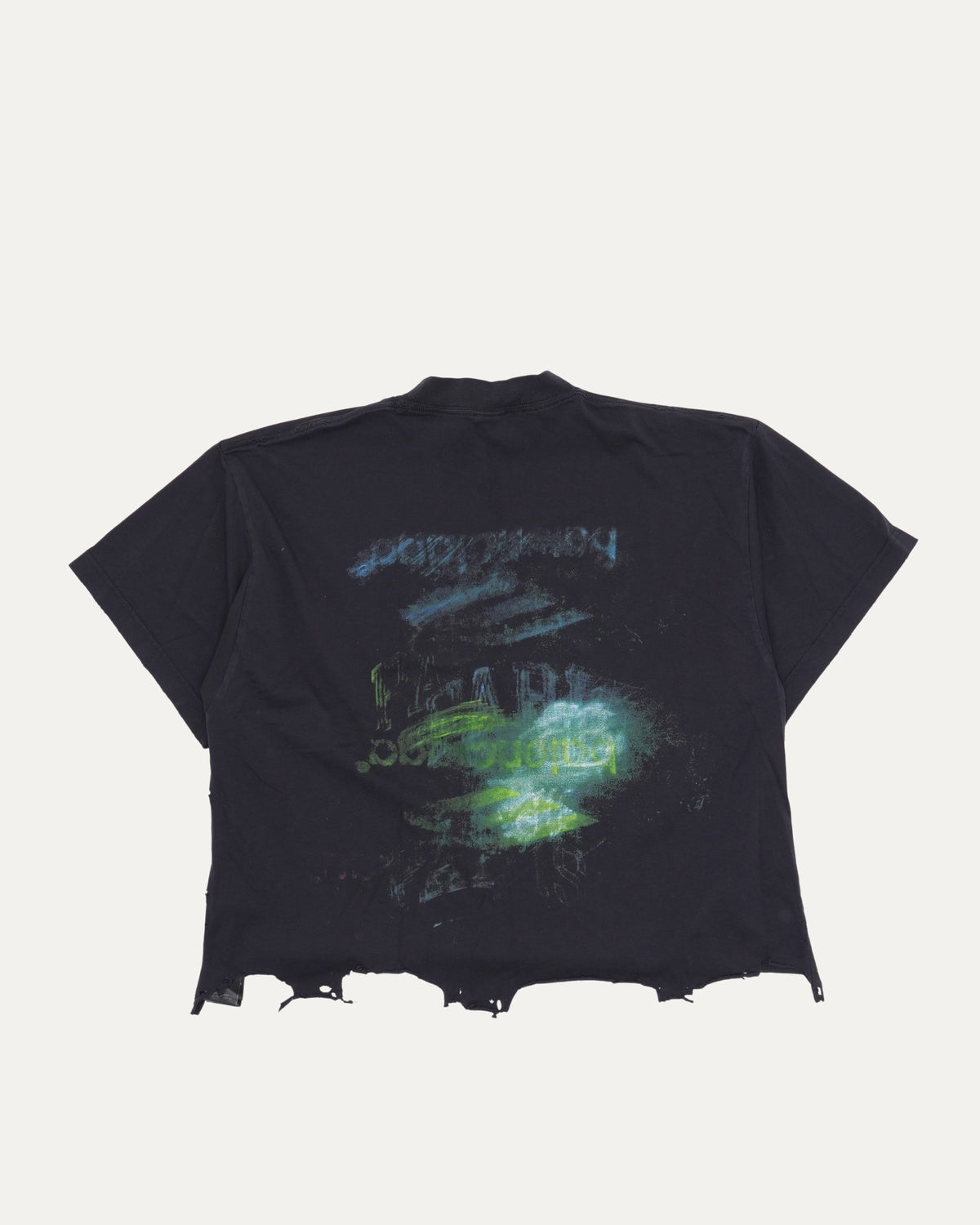 3B Logo Raw Hem T-Shirt