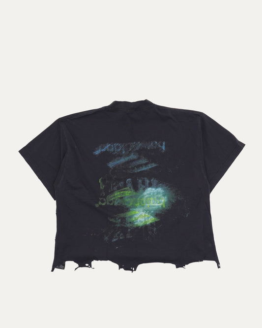 3B Logo Raw Hem T-Shirt