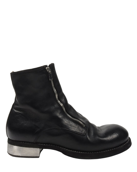 GR07FZI Full Grain Leather Double Front Zip Boots