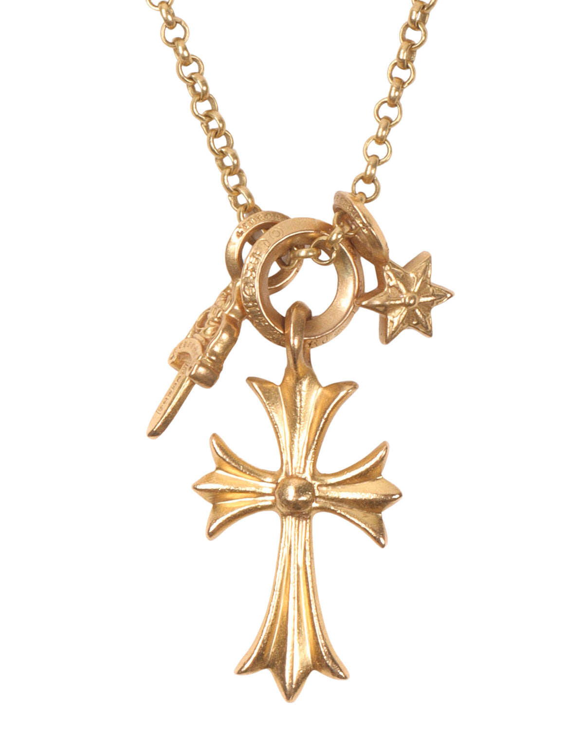 22k Gold Multi-Charm Necklace