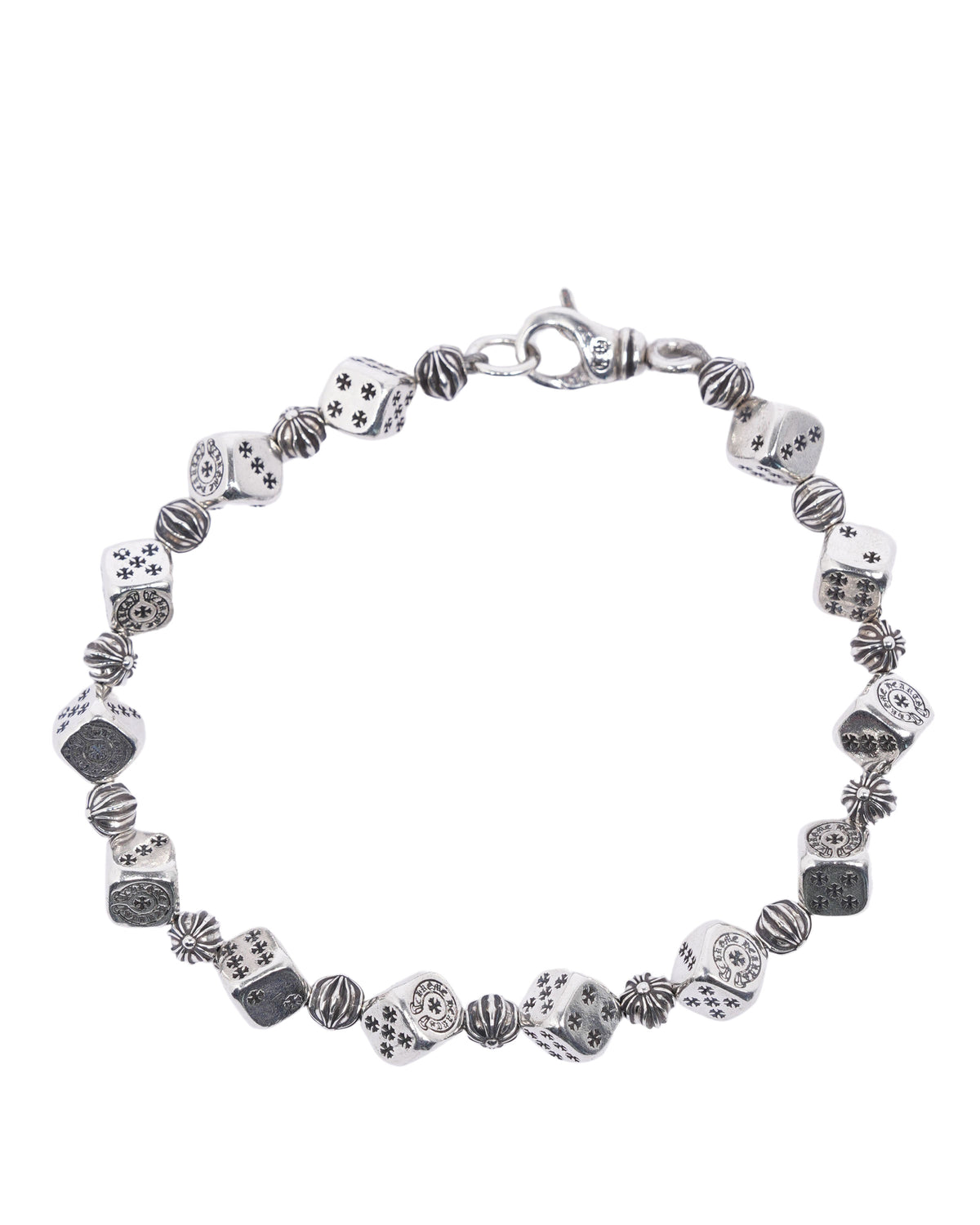 Silver Dice Bracelet