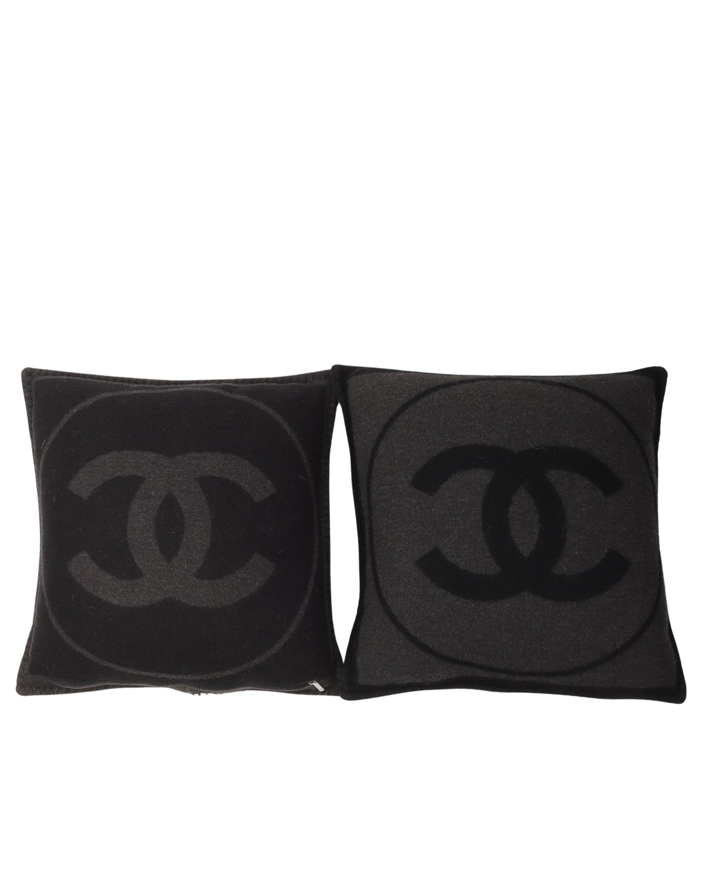 "CC" Wool-Blend Pillow Set