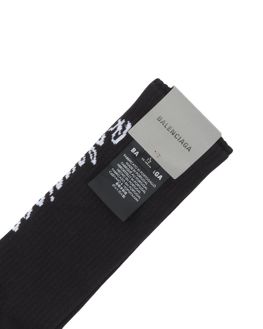 Script Logo Socks