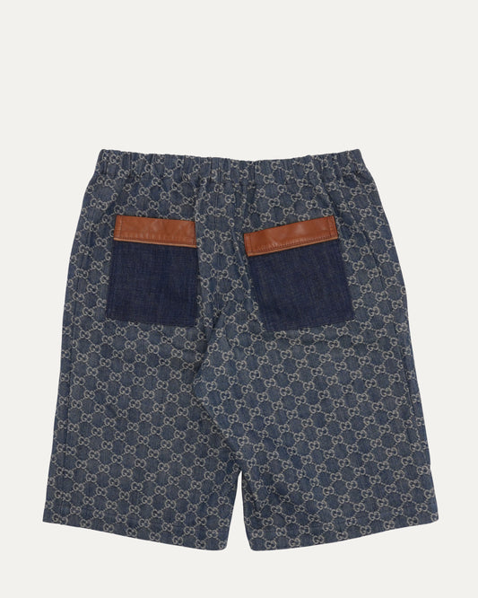 Denim GG Monogram Shorts