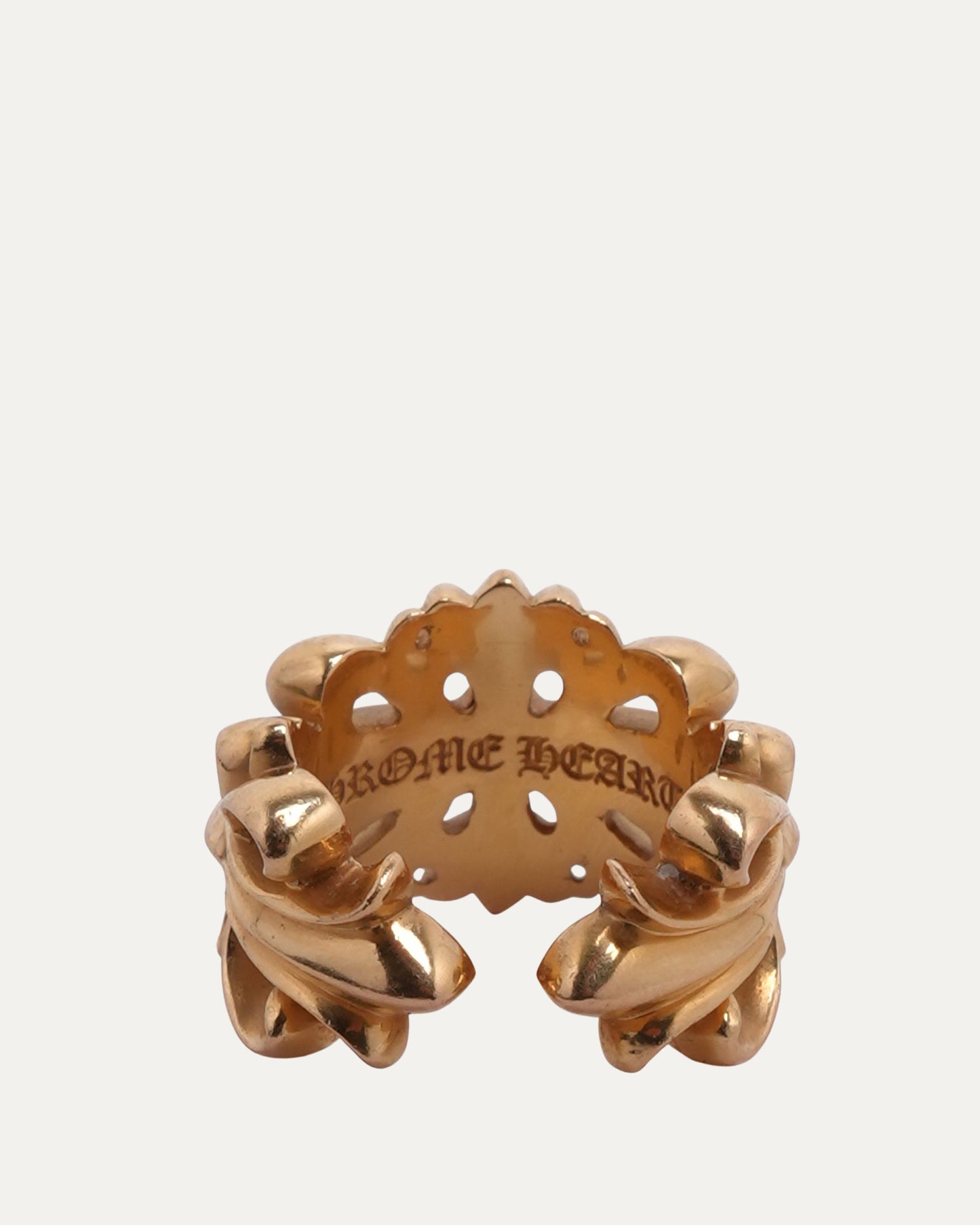 22k Gold Double Floral Ring