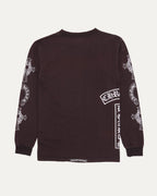 Vintage Wash Multi-Motif Long Sleeve Pocket T-Shirt
