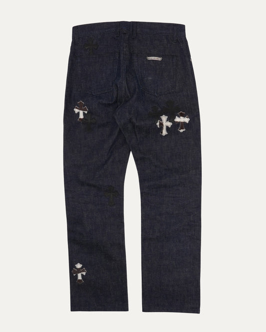 Cross Patch Raw Selvedge Jeans