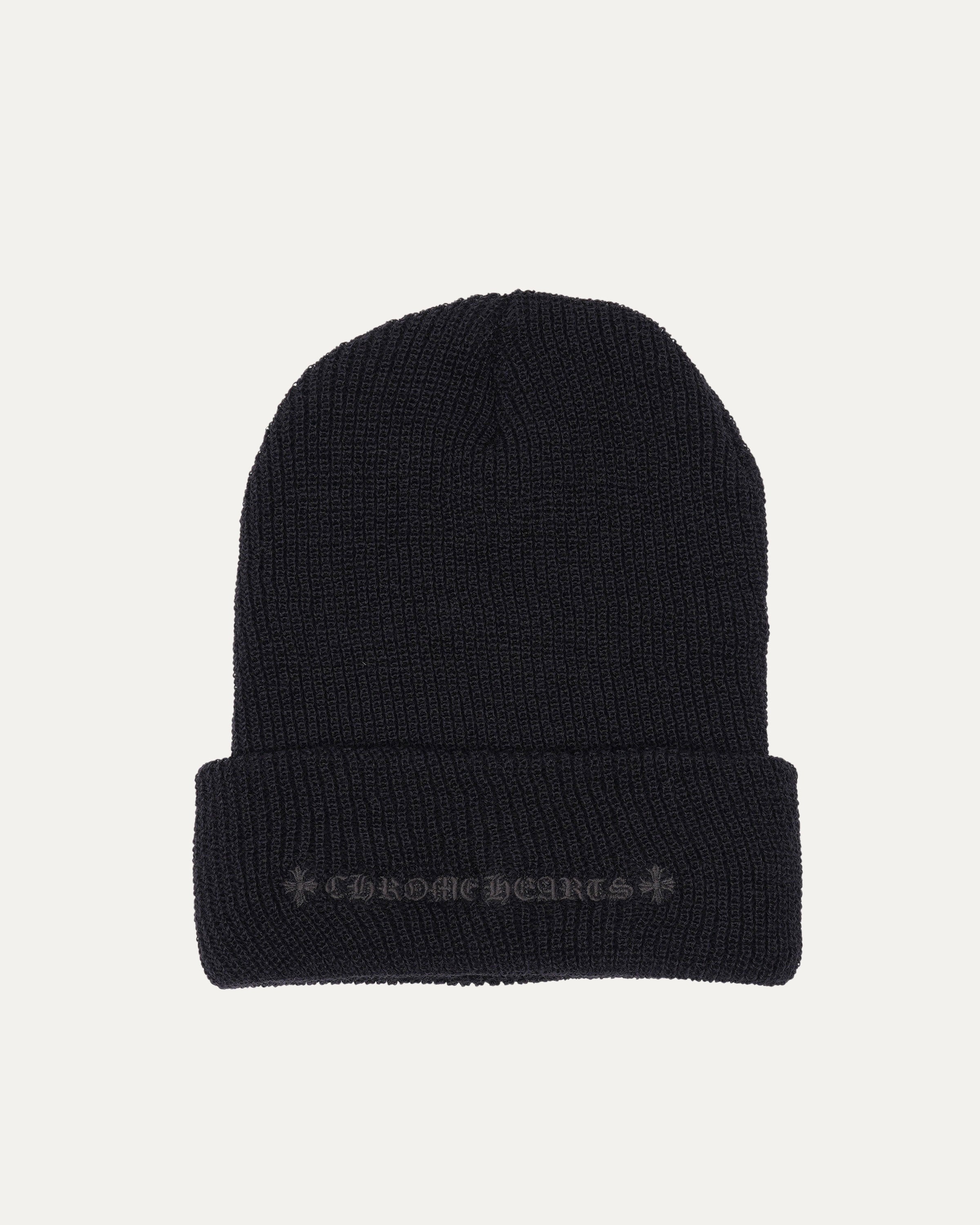 Tonal Embroidered Plus Cross Beanie