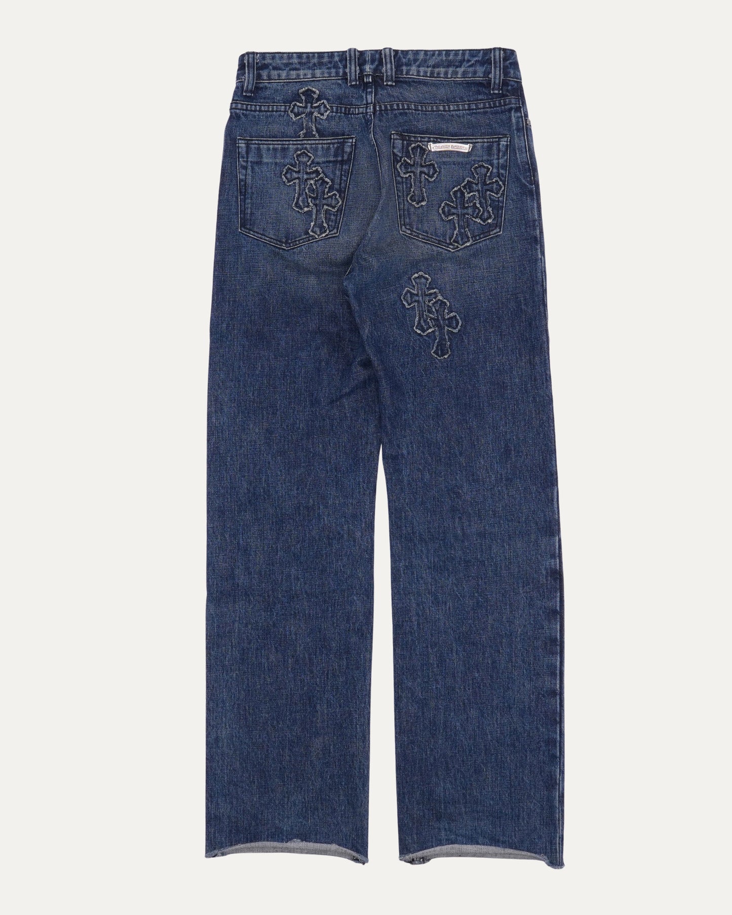 Denim Cross Patch Jeans