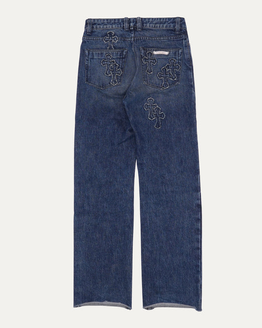 Denim Cross Patch Jeans