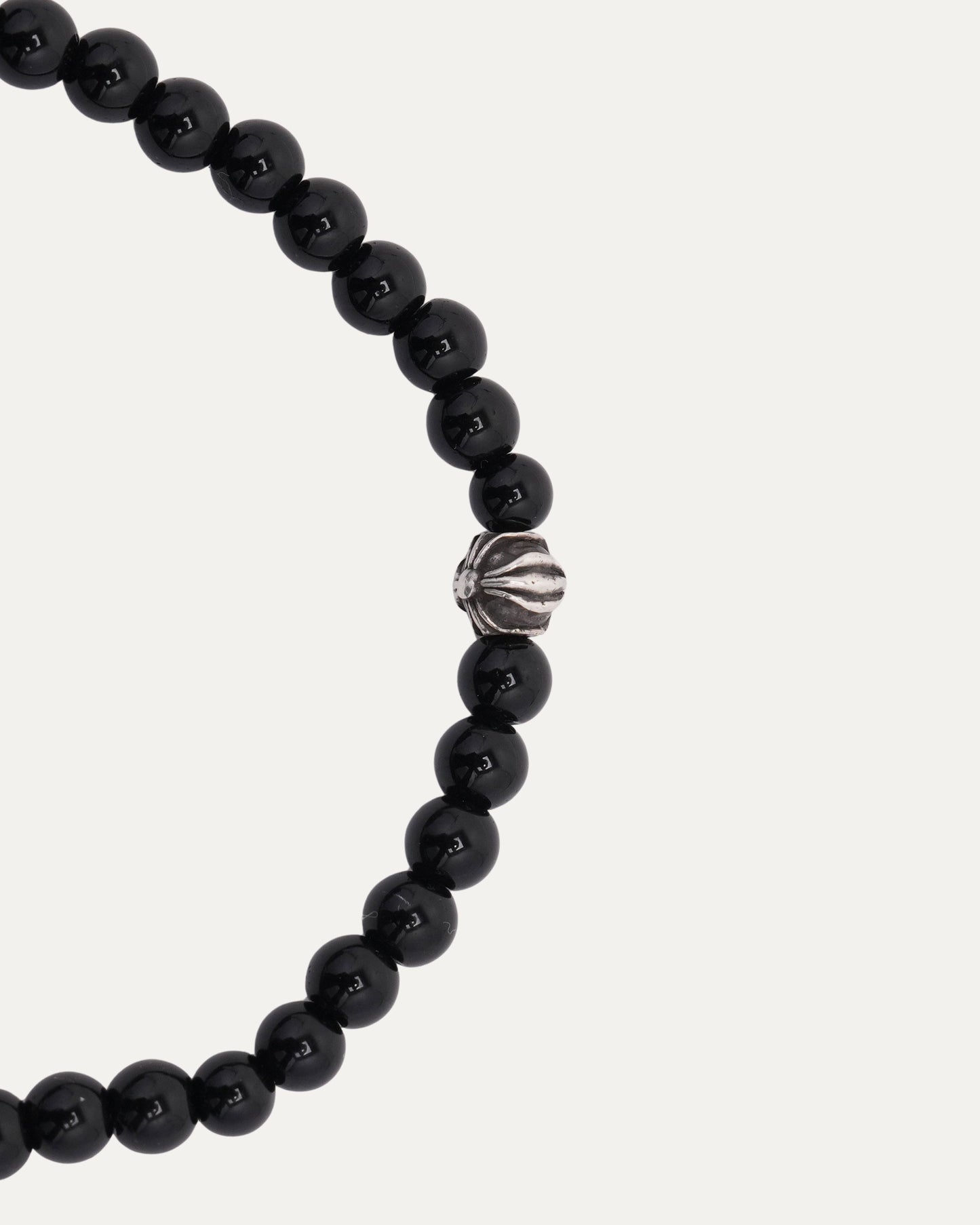 4mm Onyx Plus Ball Bead Bracelet