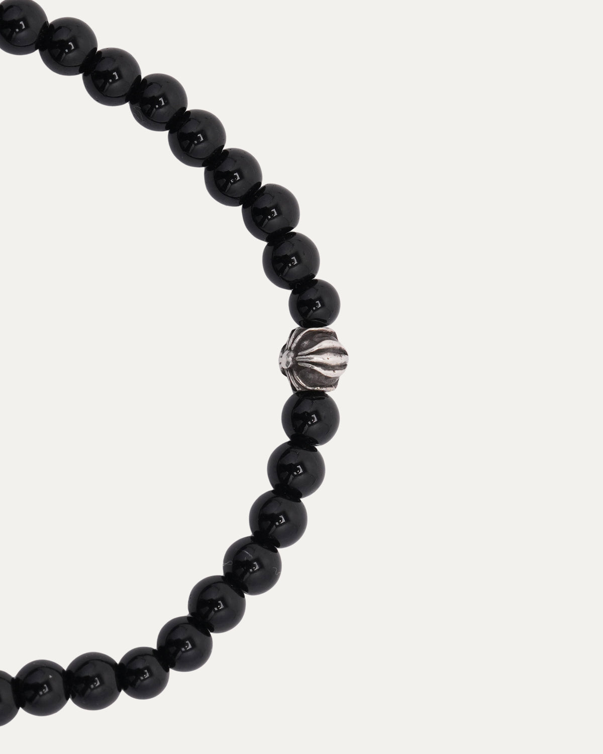 4mm Onyx Plus Ball Bead Bracelet