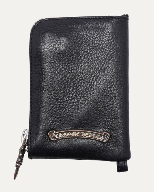 Cross Patch Zip Wallet