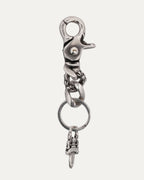 Short Fancy Link Key Clip Dagger