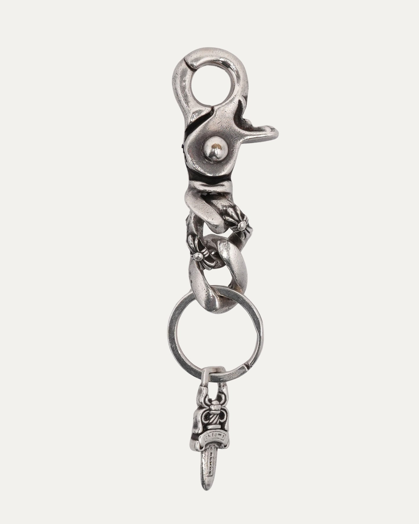Short Fancy Link Key Clip Dagger