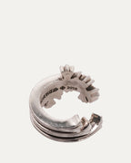 Triple Cross Curve Ring