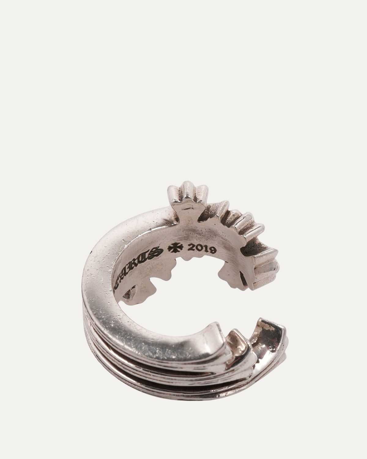 Triple Cross Curve Ring