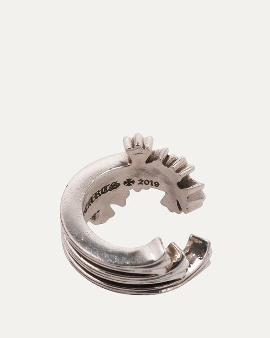 Triple Cross Curve Ring