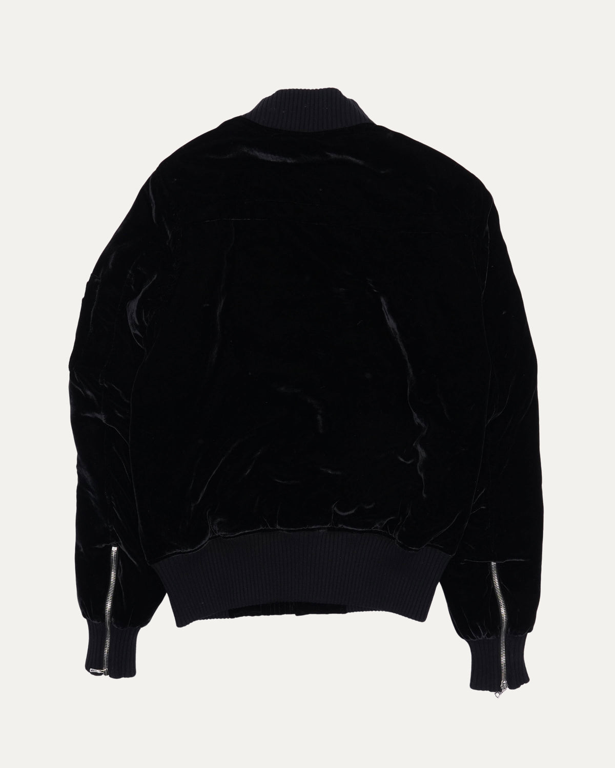 Velour Bomber Jacket