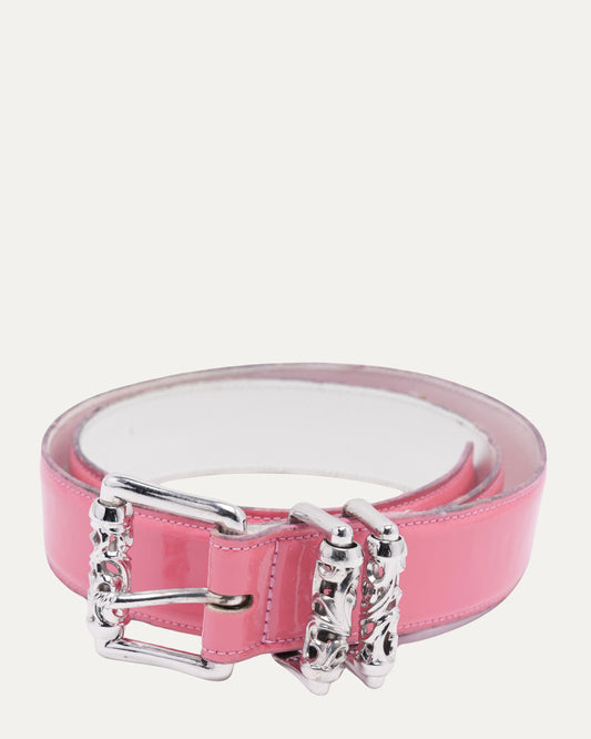 Patent Leather Roller Belt