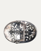 Diamond Oval Cross Belt Buckle