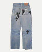 Levis 501 Cross Patch Jeans