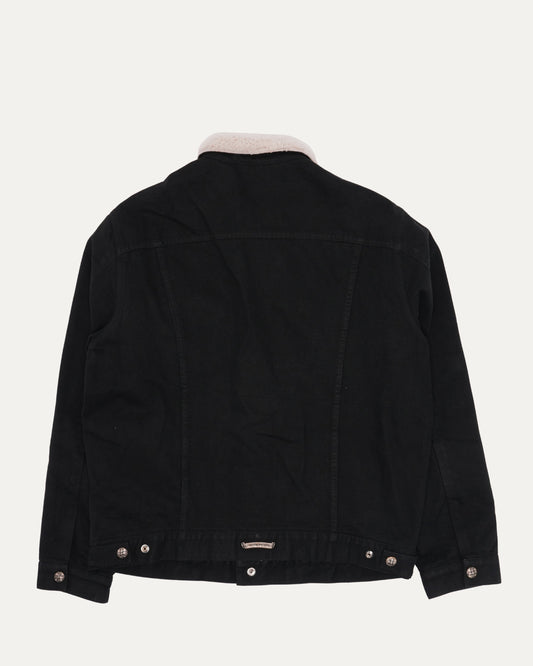 Shearling Collar Denim Trucker Jacket