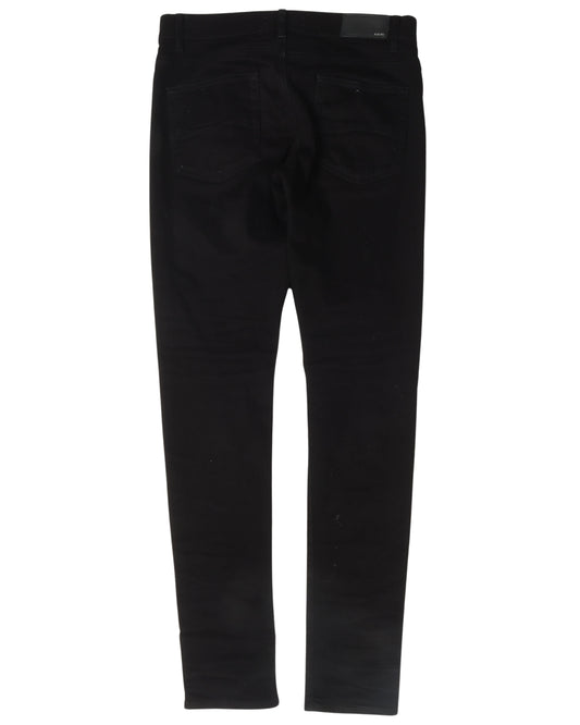 Lightly Distressed Denim Jeans