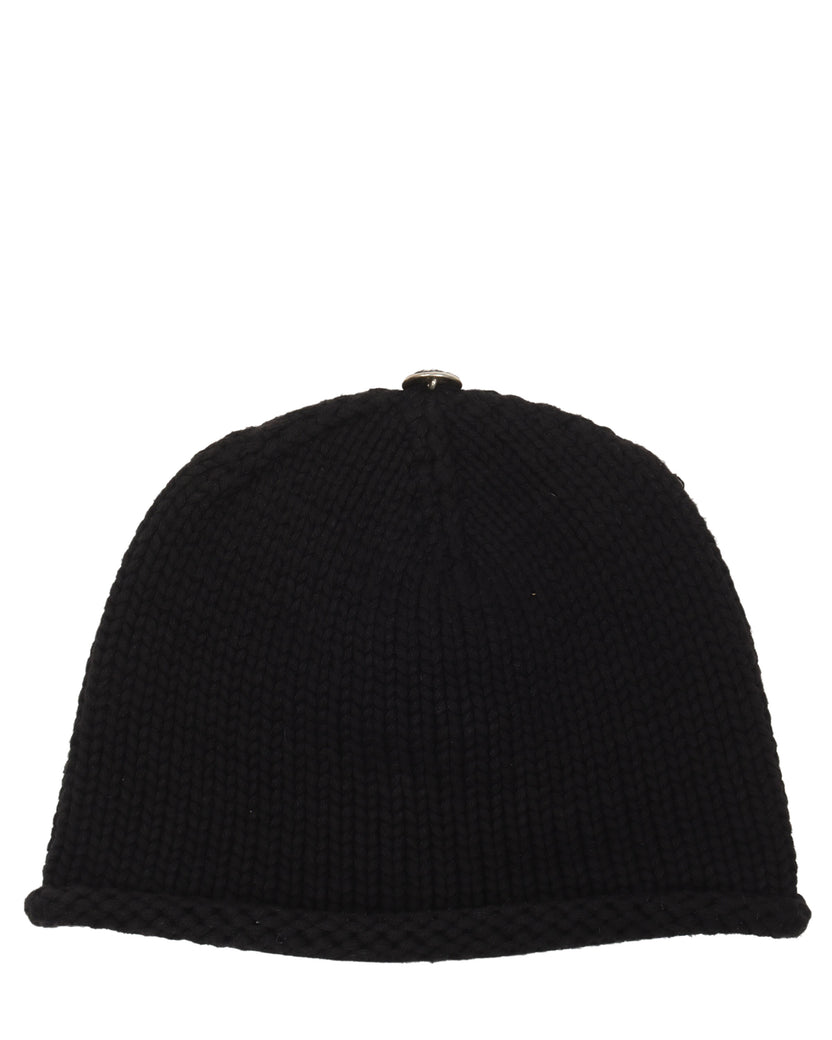 Cross Patch Cashmere Beanie