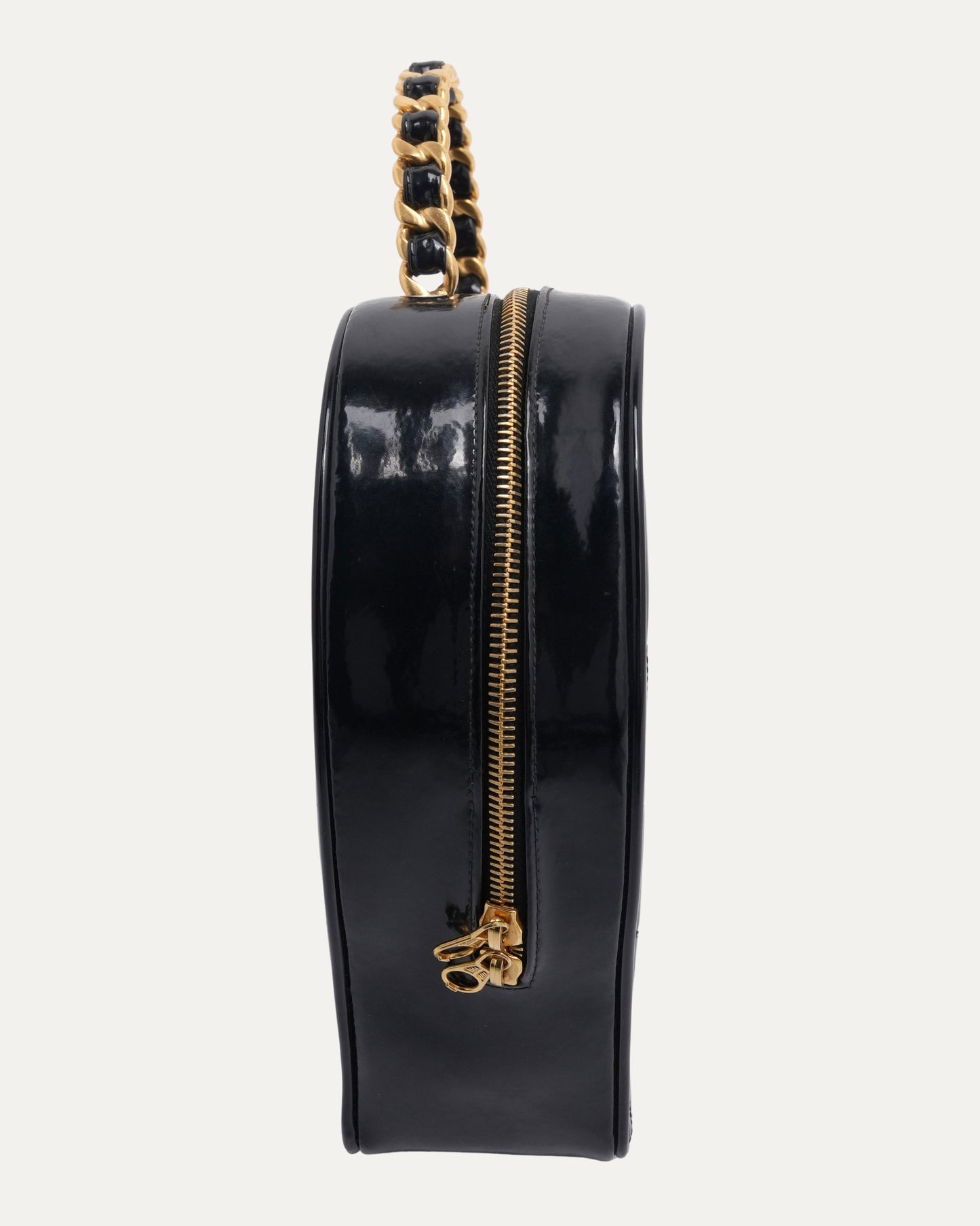 1995 Patent Leather Heart Vanity Bag