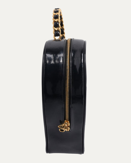 1995 Patent Leather Heart Vanity Bag