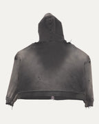 Distressed Thermal Lined Zip Up Hoodie