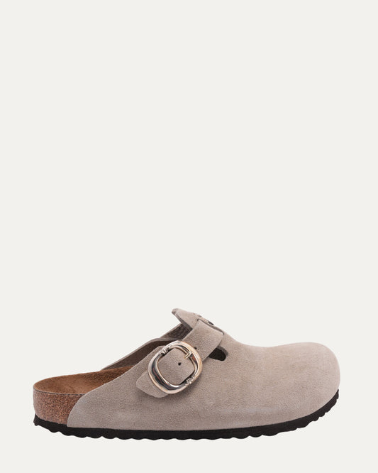 Dagger Embellished Birkenstock Boston Suede Mule